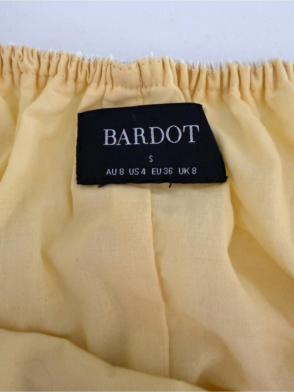 Bardot Arletha Halter Maxi Dress In Canary Yellow Sz 6 Revolve NEW - Picture 9 of 12